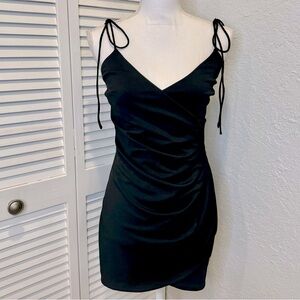 Blue Blush Black Asymmetrical Cocktail Dress Small